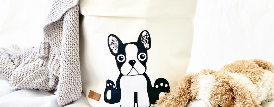 Enjoy Your Life by Demi nahkapaperi säilytyskori paperisäkki sisustus paperipussi