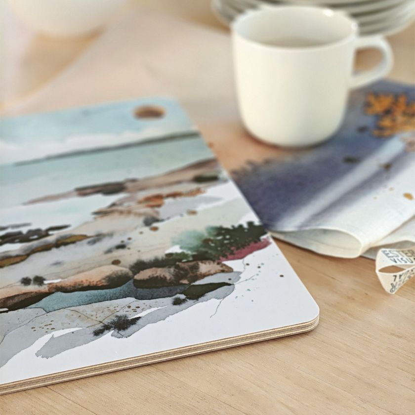 Felsen am Strand Schneidebrett aus finnische Birke, Skandinavische Design für Küche und Tisch, Ester Visual - The Finland Shop