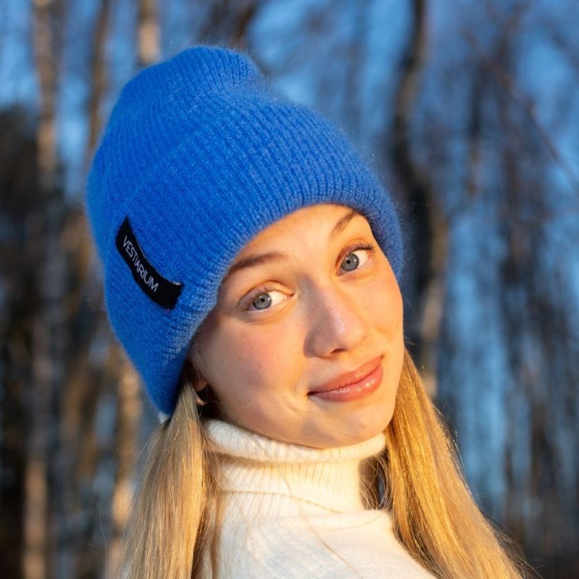 Mohair Beanie, warme und weiche Wollmütze für kalte Tage im Winter, hergestellt in Finnland, The Finland Shop