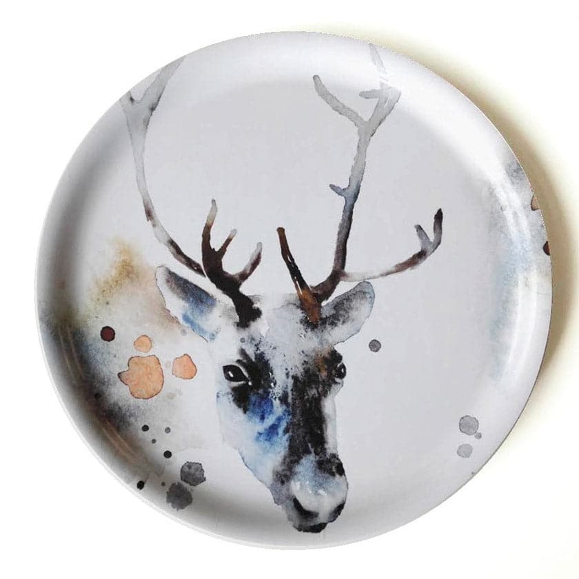 Ester Visual pyöreä Poro tarjotin koivuvaneria