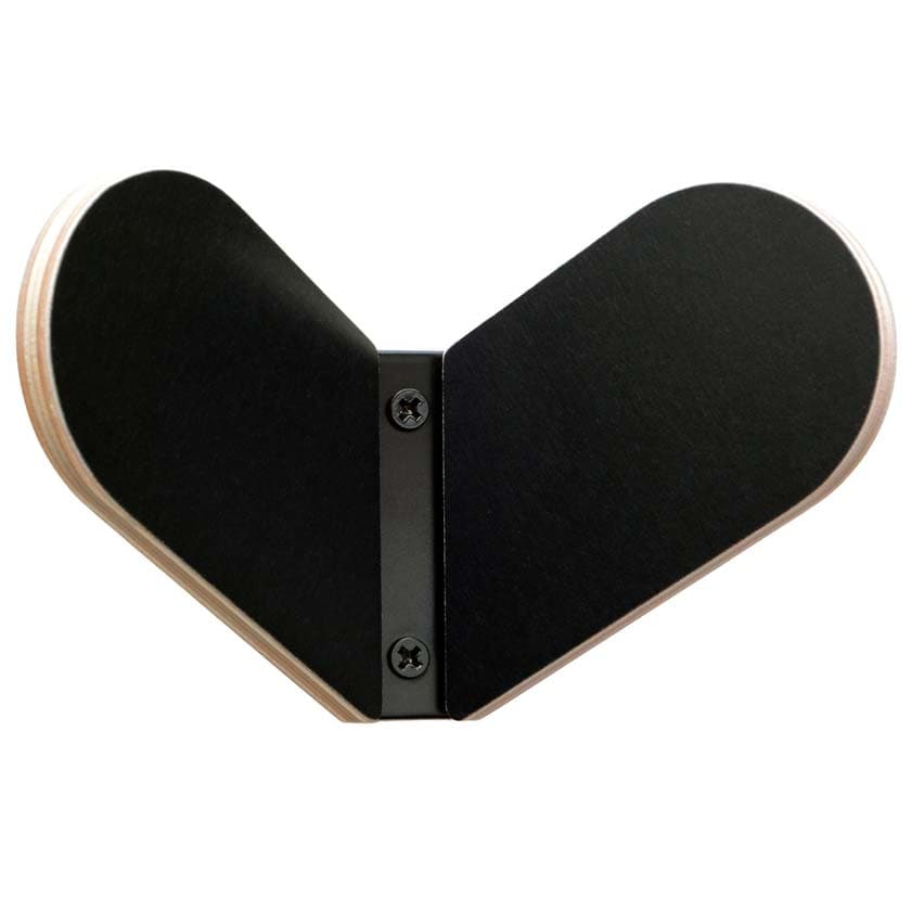 Muoto2 seinäkoukku Syli koivuvaneria puinen ripustin musta valkoinen naulakko