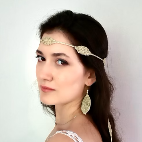 Blatt Design Ohrringe, Gold hergestellt in Finnland, Mai Niemi für jeden Outfit