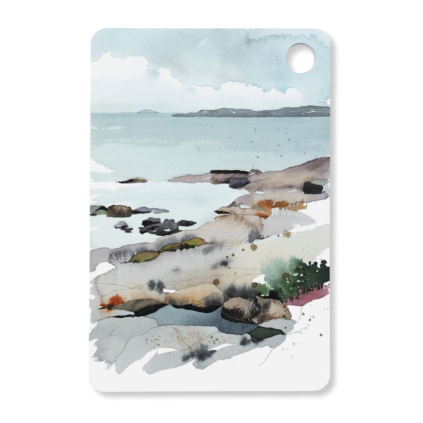 Felsen am Strand Schneidebrett aus finnische Birke, Skandinavische Design für Küche und Tisch, The Finland Shop