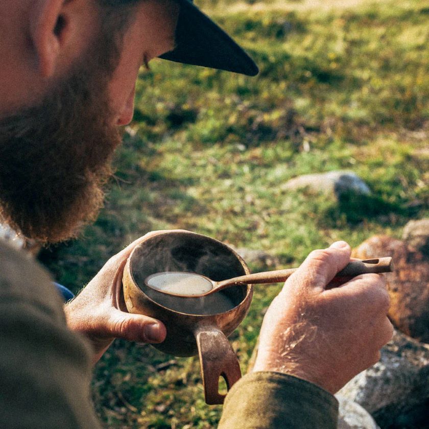 Kupilka kuksa ja lusikka lahjapakkauksessa, Finnish gift, finnischer Geschenk