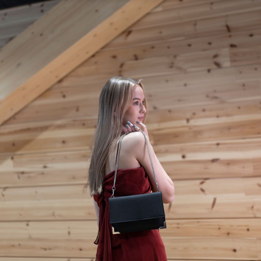 Välke elkleather bag, black