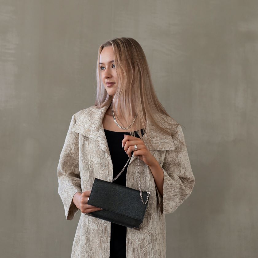 Välke elkleather bag, black