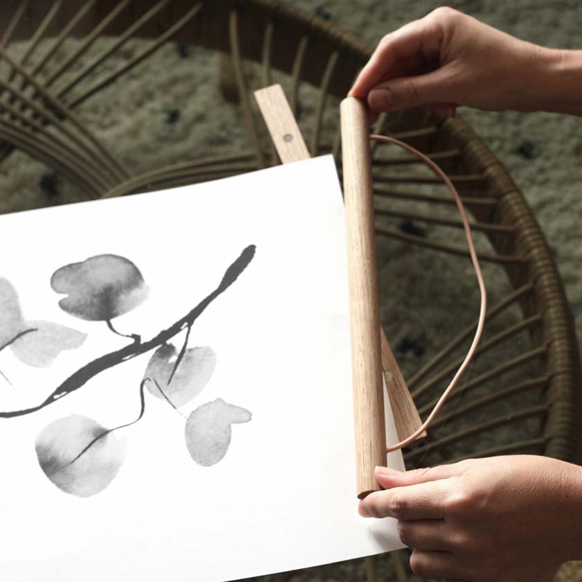 Bilderrahmen aus Eiche, hergestellt in Finnland, Teemu Järvi Illustrations