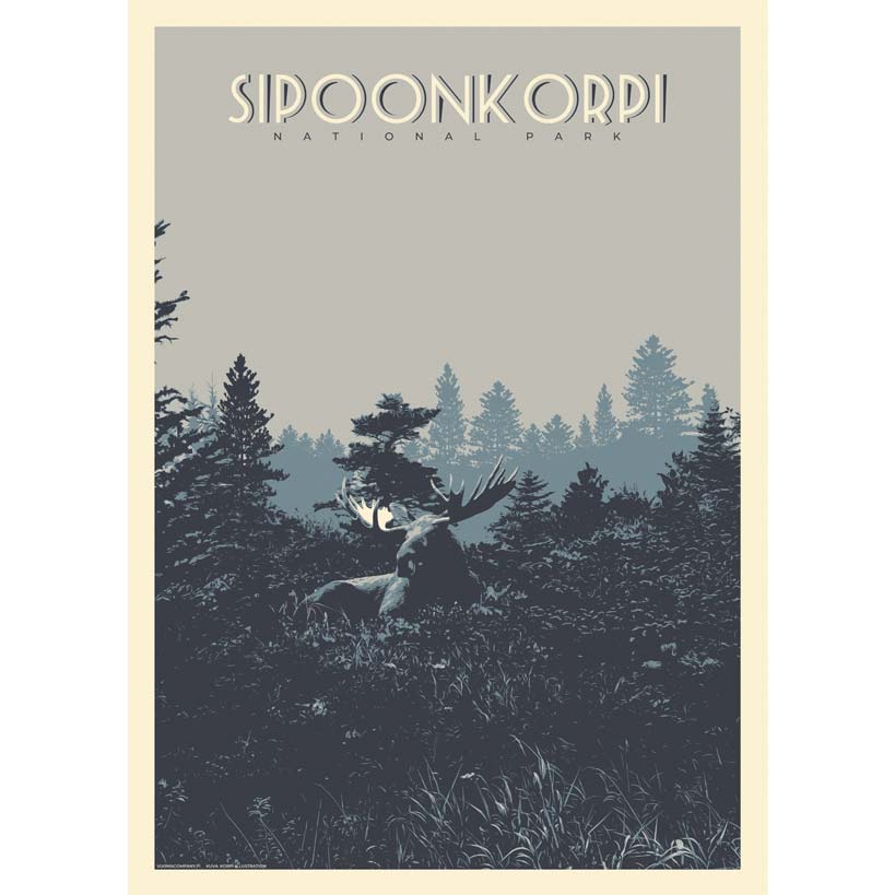 Sipoonkorven kansallispuisto, Suomen kansallispuistot juliste, Vuoma Company