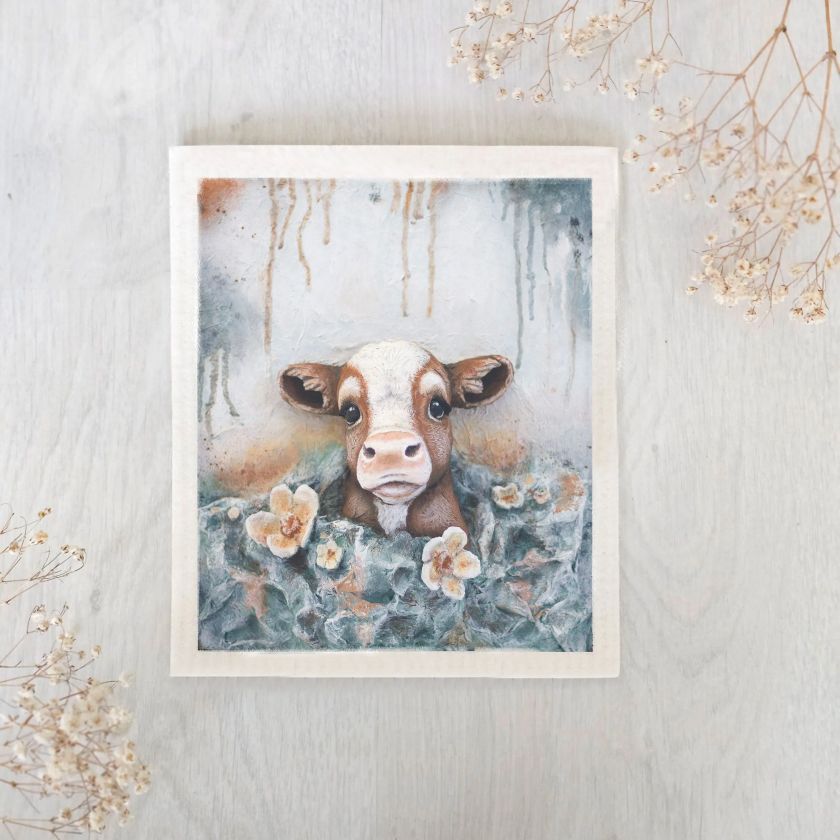 Kaiho-Kuh ekologischer Spüllappen für die Küche, Nenni and Friends, Finnland