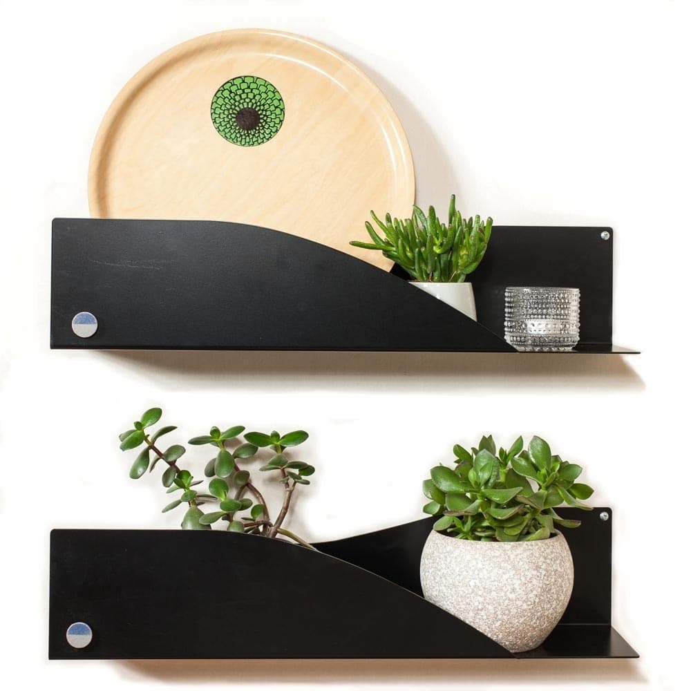 Saimaa seinähylly teräs Pauliina Rundgren HandiCrafts