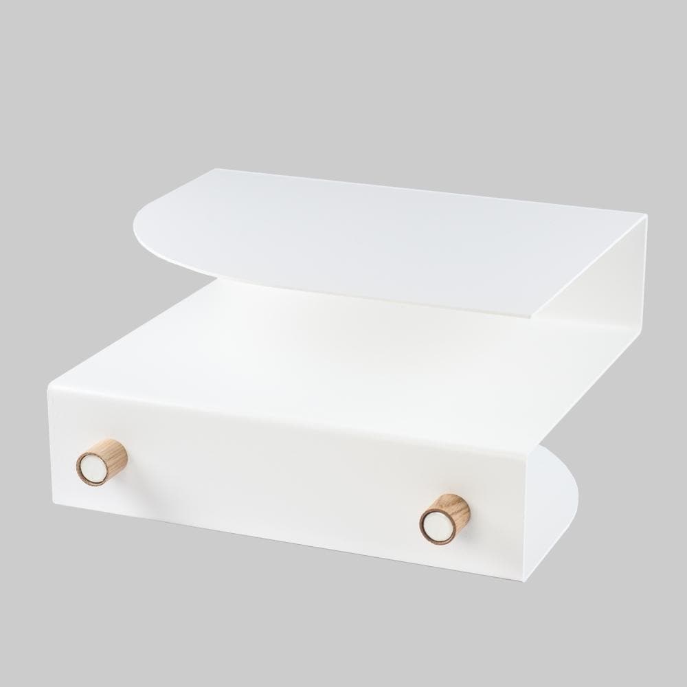 Yöpöytä seinälle valkoinen finnish design teräs